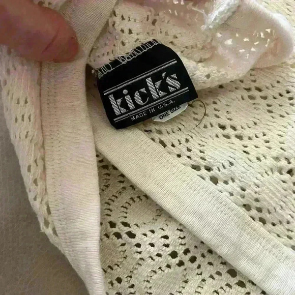 Oversized Cream loose knit Top Bohemian style Vintage Top - Picture 3 of 7